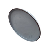 Prato para Sobremesa Nuage em Cerâmica Cinza 21cm - Ela Decora